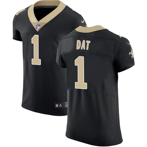 Nike Saints #1 Who Dat Black Team Color Men's Stitched NFL Vapor Untouchable Elite Jersey